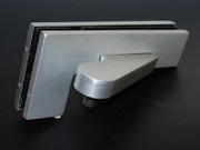 CASMA Transom Over Panel Patch with Offset Pivot Adaptor- Satin Stainless Steel